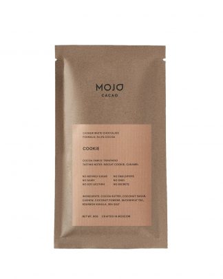 Белый шоколад с гречишным чаем Cookie, Mojo cacao, 80 г