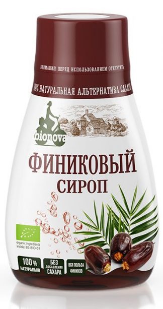 Органический финиковый сироп "BIONOVA", 230 гр.