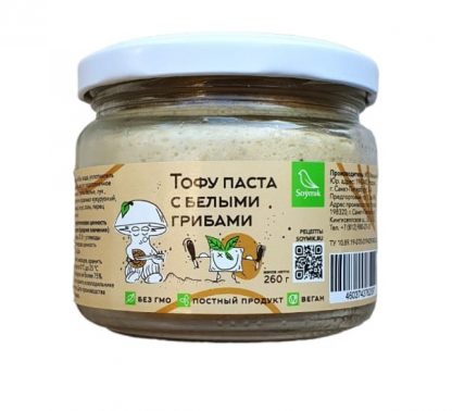 Тофу-паста с белыми грибами, Соймик, 260 г