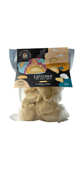 Вареники Три вида сыра, Пельмешки39, 500 г