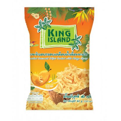 Кокосовые чипсы с манго, KING ISLAND, 40 г