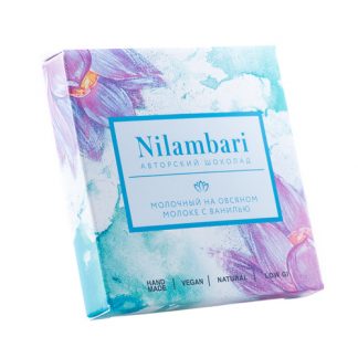 Шоколад на овсяном молоке с ванилью, Nilambari, 65 г