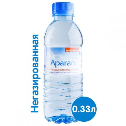 Родниковая вода без газа APARAN, 0,33 л
