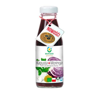 Органический ферментированный сок из красной капусты с морингой, Biofood, 300 мл