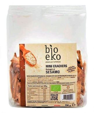 Крекеры мини с кунжутом, EKO Bio, 150 г