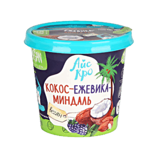 Безлактозное мороженое Кокос-ежевика-миндаль, Айс Кро, 75 г