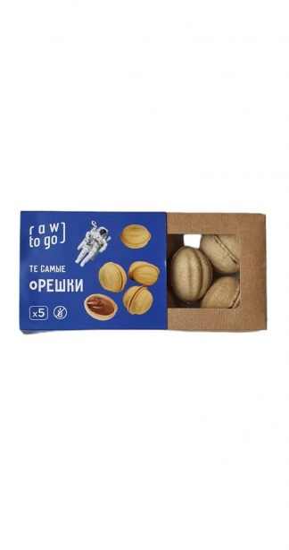 Орешки с кокосовой сгущенкой, Raw to go, 100 г