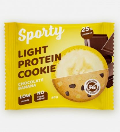 Протеиновое печенье Шоколад-банан, Sporty Protein Light , 40 г