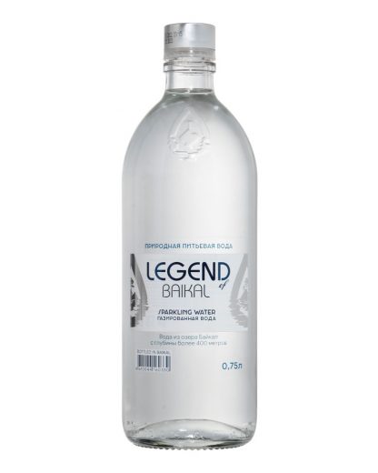 Вода питьевая газированная, Legend of Baikal, 0,750 л