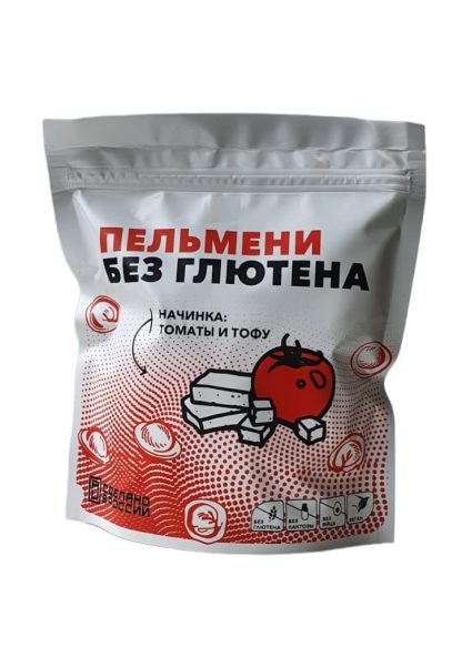 Пельмени без глютена с тофу и томатами, Эвопит, 350 г
