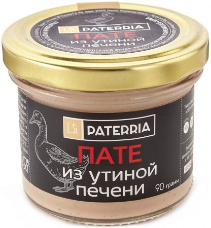 Пате из утиной печени, Paterria, 90 г