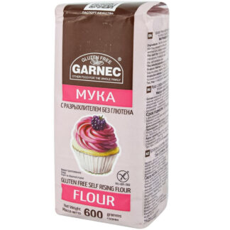 Мука универсальная с разрыхлителем, Без глютена, GARNEC, 600 г