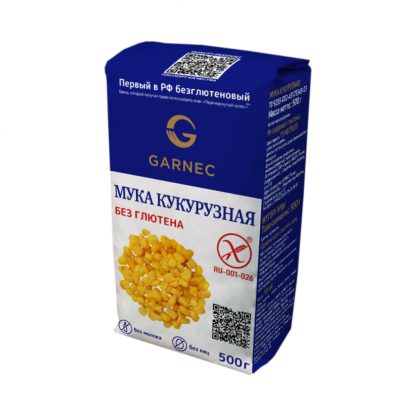 Мука кукурузная Без глютена, GARNEC, 500 г