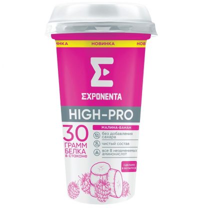 Напиток Exponenta High-Pro Малина-Банан, 250 г