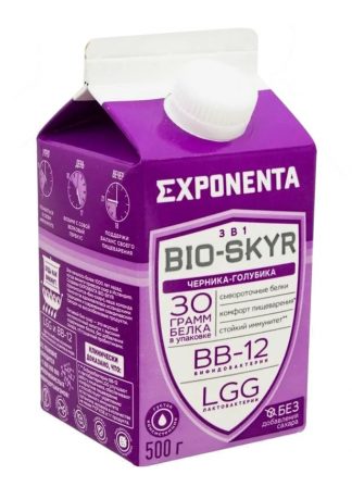 Напиток Exponenta Bio-Skyr 3в1 Черника-Голубика, 500 г