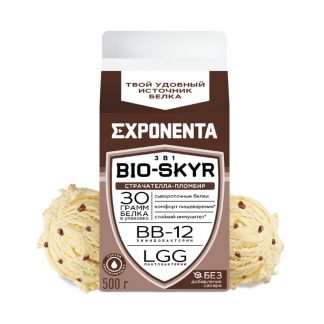 Напиток Exponenta Bio-Skyr 3в1 Страчателла-Пломбир, 500 г