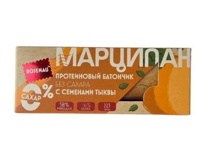Батончик Марципан с тыквенными семечками, Rosenau, 47 г