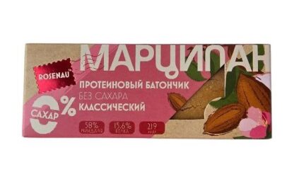 Батончик Марципан классический, Rosenau, 47 г