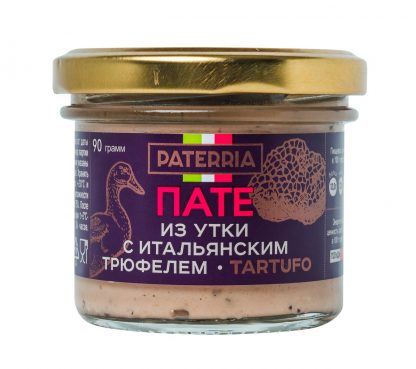 Пате из утки с итальянским трюфелем, Patteria, 90 г