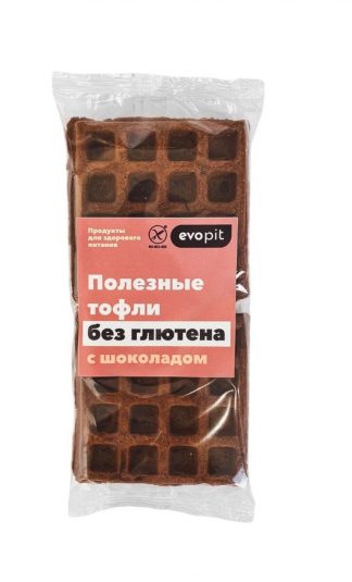Вафли Тофли с шоколадом без глютена, Эвопит, 220 г