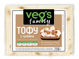 Тофу с грибами, Veg's family, 250 г