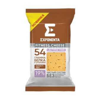Сыр безлактозный Exponenta с кунжутом и льном 19%, 180 г