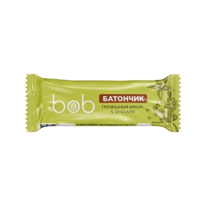 Батончик в шоколаде Гречишный с орехами, Raw Bob, 40 г