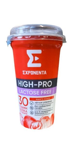 Напиток безлактозный Exponenta High-Pro Манго-Кокос, 250 г