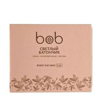 Батончик светлый 5 шт, Raw Bob, 125 г