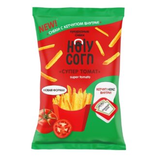 Кукурузные палочки Супер Томат с соусом, Holy Corn, 30 г
