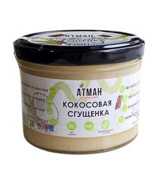 Кокосовая сгущёнка Классическая, Атман, 230г