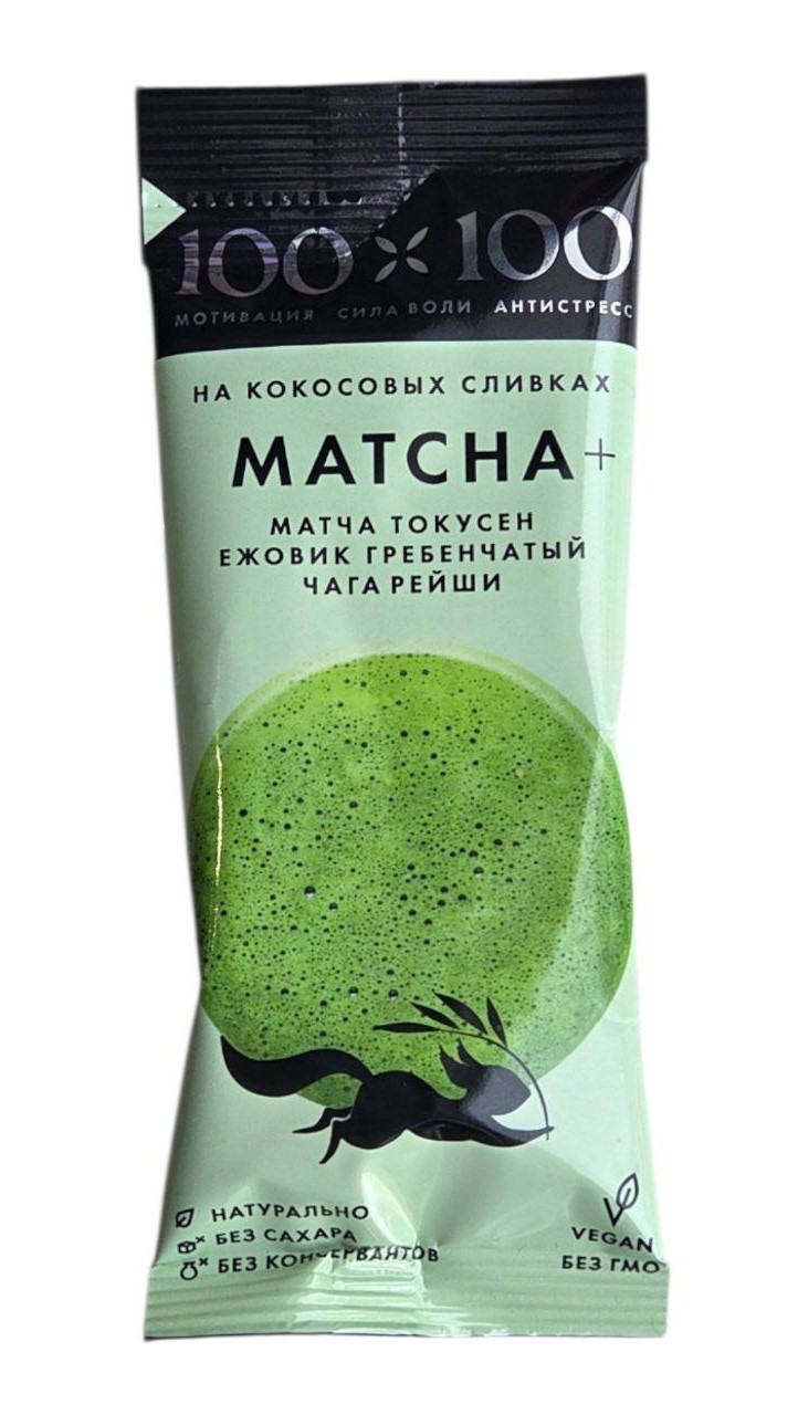 Матча Латте на кокосовых сливках, 100х100, стик,18 г