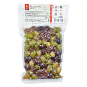 Микс оливок с косточкой вакуум, Г-серия, EcoGreece, 250 г