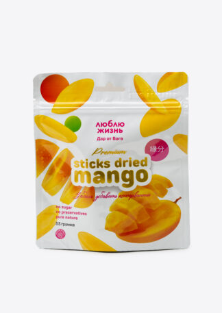 Манго высушенный STICKS DRIED MANGO, Люблю Жизнь, 53г