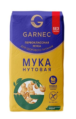 Мука нутовая Без глютена, GARNEC, 400 г