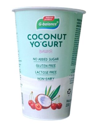 Йогурт кокосовый питьевой, Вишня, COCONUT YO'GURT, 220 г