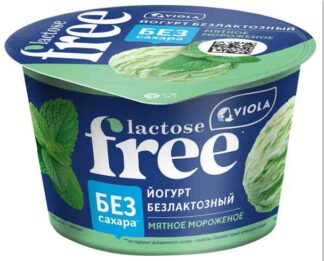 Йогурт безлактозный мятное мороженое, Viola, 180 г